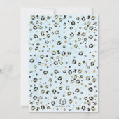 Blue Gold Boho Oerwoud Safari 2 Wilde 2e verjaarda Kaart (Achterkant)