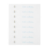 Blue & Gold Boys ONE 1e verjaardagsfeestje Omwikkelbaar Adreslabel (Vel)