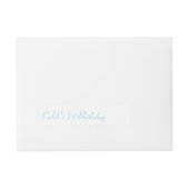 Blue & Gold Boys ONE 1e verjaardagsfeestje Omwikkelbaar Adreslabel (Voorkant)