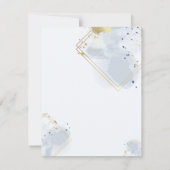 Blue & Gold Breakup Kaart (Achterkant)