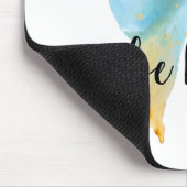 Blue Gold Butterfly inspirerend prijsopgave Muismat (Hoek)