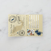 Blue Gold Cabo San Lucas Mexico Wedding Passport (Binnen)