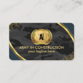 Blue Gold camouflage Professional Visitekaartje (Voorkant)