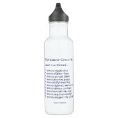 Blue & Gold Cancer kan Angel niet uitvoeren Waterfles (Rechts)