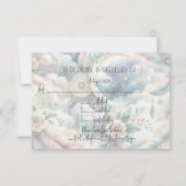 Blue Gold Celestial Moon Response Kaart (Achterkant)