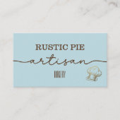 Blue Gold Chef Pet Bakkerij Visitekaartje (Voorkant)