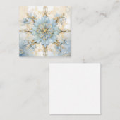 Blue & Gold Christmas Star Kaart Notitiekaartje (Voorkant / Achterkant)