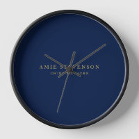 Blue Gold Colors Professional Classical Plain