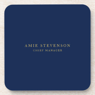 Blue Gold Colors Professional Classical Plain Bier Onderzetter