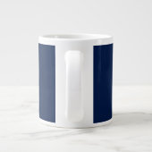 Blue Gold Colors Professional Trendy Modern Plain Grote Koffiekop (Achterkant)