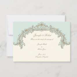 Blue Gold Cream  Lijst Save the Date