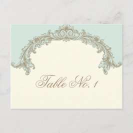 Blue Gold Cream  Lijst Tafelnummer