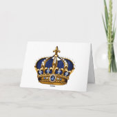 Blue Gold Crown Note Kaart (Achterkant)