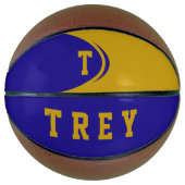 Blue Gold Custom Basketball Basketbal (Voorkant)