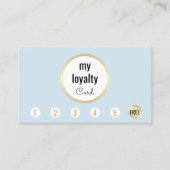 Blue Gold Customer Loyalty 6 Punch Spa (Voorkant)