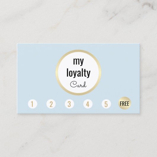 Blue Gold Customer Loyalty 6 Punch Spa (Voorkant)