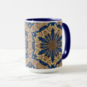 Blue Gold Decoratieve Mok (Voorkant rechts)