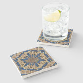 Blue Gold Decorative Stone Onderzetter (Zijkant)