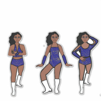 Blue Gold Dots #1 Sticker