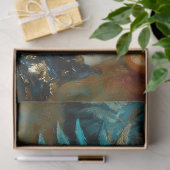 Blue & Gold Dragon Fantasy Decoupage Tissuepapier (Geschenk)