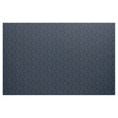 Blue Gold Elegant Fabric Crafting Pattern Stof (Yard (91,4 cm))