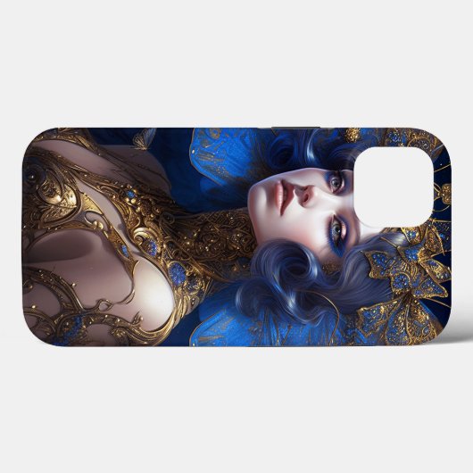 Blue Gold Fairy Fantasy Art Case-Mate iPhone Case (Achterkant (horizontaal))