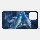 Blue Gold Fish op maat Case-Mate iPhone Case (Achterkant (horizontaal))
