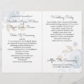 Blue Gold Floral Wedding (Achterkant)