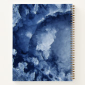 Blue Gold Foil Zee Crystals Signature Script Notitieboek (Achterkant)