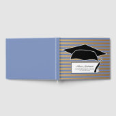 Blue Gold Front Striped Gradup Cap Gastenboek (Volledig)