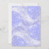 Blue & Gold Glitter Boom of Life Bat Mitzvah Kaart (Achterkant)