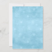 Blue Gold Glitter Moon Baby shower Hartelijk dank Kaart (Achterkant)