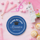 Blue Gold High School Reunion - Gepersonaliseerde  Papieren Bordje (Feest)
