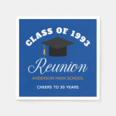 Blue Gold High School Reunion - Gepersonaliseerde Servet (Voorkant)