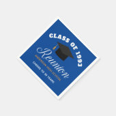 Blue Gold High School Reunion - Gepersonaliseerde  Servet (Hoek)