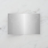 Blue & Gold Holiday Greeting Card (4 Pages) Kaart (Binnen)