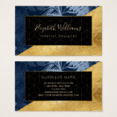 Blue Gold Interior Designer Visitekaartjes (Voorkant /achterkant)