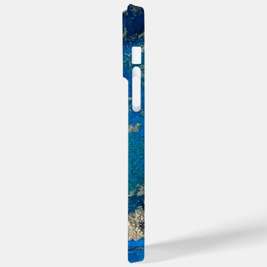 Blue Gold iPhone 14 Pro Max Hoesje (Achterkant / Links)