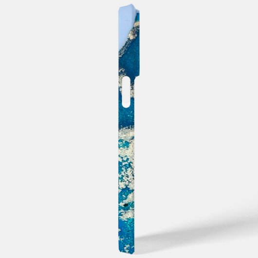 Blue Gold iPhone 14 Pro Max Hoesje (Achterkant / Rechts)