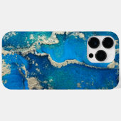 Blue Gold iPhone 14 Pro Max Hoesje (Achterkant (horizontaal))