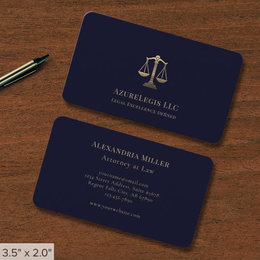 Blue Gold Justice Schalen Visitekaartje