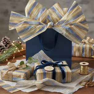 Blue Gold Kerstpatroon#27 ID1009 Tissuepapier