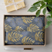 Blue Gold Kerstpatroon#29 ID1009 Tissuepapier (Geschenk)