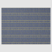 Blue Gold Kerstpatroon#34 ID1009 Tissuepapier (Voorkant)