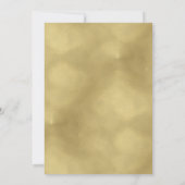 Blue Gold klaar voor Pop Baby shower Kaart (Achterkant)