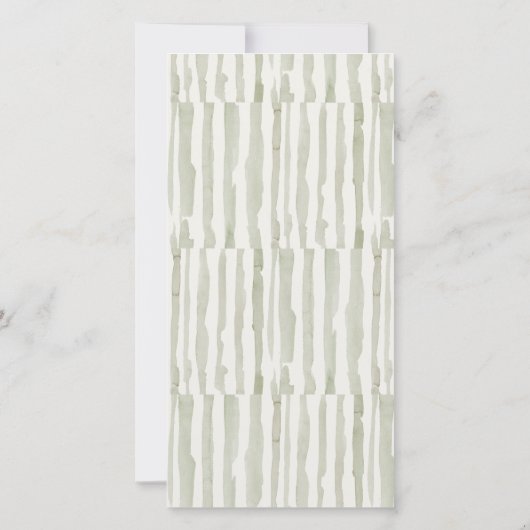 Blue Gold Leafy Botanical Floral Wedding Menu Card (Achterkant)