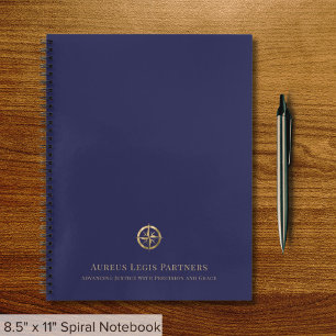 Blue Gold Legal Professioneel Notitieboek