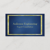 Blue Gold Lijst Professioneel Visitekaartje (Voorkant)