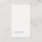 Blue Gold Lotus Holistische en natuurlijke gezondh Visitekaartje (Achterkant)