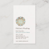 Blue Gold Lotus Holistische en natuurlijke gezondh Visitekaartje (Voorkant)